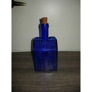 E.C Booz's Old Cabin Whiskey Bottle Cobalt Blue 1840